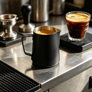 Matte Black Stainless Steel Professional Latte Art Pitcher