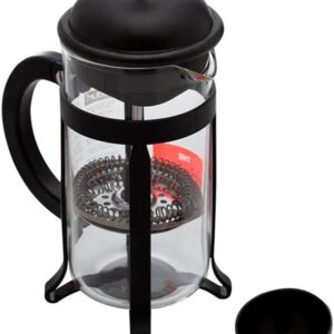34oz  French Press Coffee Maker, High-Heat Borosilicate Glass, Black - Made in Portugal